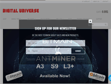 Tablet Screenshot of digital-universe.com